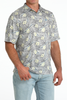 CINCH GREEN HAWAIN PRINT - MENS POLO  - MTK1865043