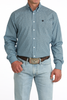 CINCH BLUE GEOMETRIC PRINT - MENS SHIRT  - MTW1106084