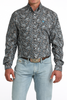 CINCH BLACK PAISLEY PRINT - MENS SHIRT  - MTW1106088