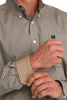 CINCH KHAKI GEOMETRIC PRINT - MENS SHIRT  - MTW1106089