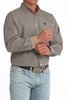 CINCH KHAKI GEOMETRIC PRINT - MENS SHIRT  - MTW1106089