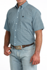 CINCH BLUE GEOMETRIC PRINT - MENS SHIRT  - MTW1111518