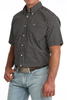 CINCH NAVY GEOMETRIC PRINT - MENS SHIRT  - MTW1111519