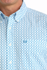 CINCH LIGHT BLUE GEOMETRIC ARENAFLEX - MENS SHIRT  - MTW1704170