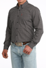 CINCH BLACK GEOMETRIC PRINT - MENS SHIRT  - MTW1347158