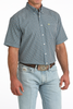 CINCH ARENAFLEX BLUE GEOMETRIC PRINT - MENS SHIRT  - MTW1704167