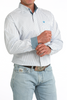 CINCH TWILL WHITE STRIPED PRINT - MENS SHIRT  - MTW1106085