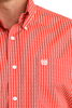 CINCH RED STRIPPED PRINT - MENS SHIRT  - MTW1111520