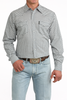 CINCH WHITE GEOMETRIC MODERN PRINT - MENS SHIRT  - MTW1303106