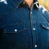 PONCHO  THE SANDERSON DARK WASH - MENS SHIRT  - THE SANDERSON