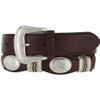 TONY LAMA BROWN CUTTING CHAMP WESTERN - ACCESSORIES BELT MEN - 9117L