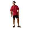 ARIAT 360 AIRFLOW SCARLET GIO PRINT - MENS POLO  - 10073507