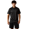 ARIAT CHARCOAL HEATHER SOUTHWEST - MENS POLO  - 10076065