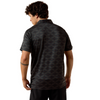ARIAT CHARCOAL HEATHER SOUTHWEST - MENS POLO  - 10076065