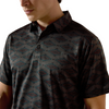 ARIAT CHARCOAL HEATHER SOUTHWEST - MENS POLO  - 10076065