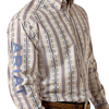 ARIAT TEAM DANIEL WHITE PRINT - MENS SHIRT  - 10073627
