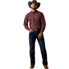 ARIAT WF RED MAHOGANY DOT PRINT - MENS SHIRT  - 10073682