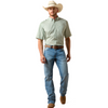 ARIAT LAUREL GREEN SOUTHWEST PRINT - MENS SHIRT  - 10073697