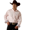 ARIAT WF BARELY PINK GEO PRINT - MENS SHIRT  - 10073690