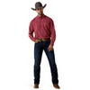 ARIAT TEAM DYLAN RED SCROLL PRINT - MENS SHIRT  - 10073628