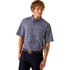 ARIAT EVENING BLUE MEDALLION PRINT - MENS SHIRT  - 10073524