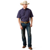 ARIAT PRO SERIES BLUE CHECK PRINT - MENS SHIRT  - 10073603