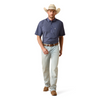 ARIAT BROGAN PATRIOT BLUE PRINT - MENS SHIRT  - 10073589