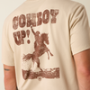 ARIAT COWBOY UP CLASSIC NATURAL - MENS TEE  - 10073414