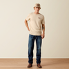 ARIAT COWBOY UP CLASSIC NATURAL - MENS TEE  - 10073414