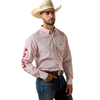 ARIAT TEAM DONOVAN WHITE PRINT - MENS SHIRT  - 10073631
