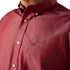 ARIAT SOLID PINPOINT OXFORD RHUBARB - MENS SHIRT  - 10073476