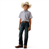 ARIAT BAXTER WHITE SOUTHWEST PRINT - KIDS BOYS SHIRT - 10073675