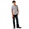 ARIAT WHITE SOUTHWEST TRIANGLE POLO - KIDS BOYS SHIRT - 10073489