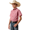 ARIAT PRO BOBBY HIBISCUS RED STRIPE - KIDS BOYS SHIRT - 10073638