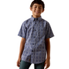 ARIAT EVENING BLUE MEDALLION PRINT - KIDS BOYS SHIRT - 10073677