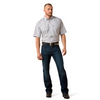 ARIAT BOSCO SLEET GREY GEO PRINT - MENS SHIRT  - 10073526