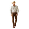 ARIAT JUDAS FITTED BLUE PRINT - MENS SHIRT  - 10054744