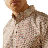 ARIAT CARMELO CLASSIC BROWN PRINT - MENS SHIRT  - 10059012