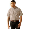 ARIAT CARMELO CLASSIC BROWN PRINT - MENS SHIRT  - 10059012