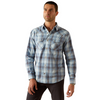 ARIAT HUNTER LIGHT BLUE RETRO PLAID - MENS SHIRT  - 10054713