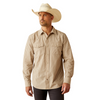 ARIAT HOLLIS RETRO FIT TAN STRIPE - MENS SHIRT  - 10054712