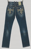ROCK REVIVAL GAEL J203 DARK WASH STRAIGHT - MENS JEANS  - RP5750J203R