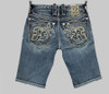 ROCK REVIVAL ZAYN H202 MID WASH SHORTS - MEN SHORTS   - RP5785H202