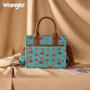 WRANGLER RODEO ICONS CANVAS TURQUOISE - LADIES PURSES  - WG524-8120STQ