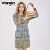 WRANGLER BAGUETTE TAN COWGIRL PRINT - LADIES PURSES  - WG524-8633TN