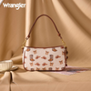 WRANGLER BAGUETTE TAN COWGIRL PRINT - LADIES PURSES  - WG524-8633TN