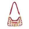 WRANGLER BRAIDED HANDLE PINK PRINT - LADIES PURSES  - WG524-8182PK