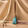 WRANGLER BRAIDED HANDLE TURQUOISE PRINT - LADIES PURSES  - WG524-8182TQ