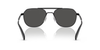COACH CAE80 SATIN BLACK / BLACK W/ G - SUNGLASS COACH  - 7178939387