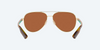 COSTA DEL MAR PELI BRUSHED GOLD W GREEN 580P - SUNGLASS COSTA DEL MAR  - 4002-02